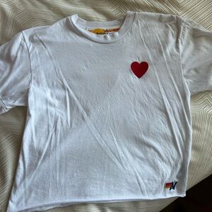 Aviator Nation Heart Stitch Boyfriend Tee Size S